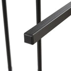 Cama de plataforma metálica tamaño King, marrón y negra, con luces LED, cabecero de madera y 2 cajones de almacenamiento
