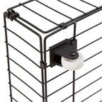 Cama de plataforma metálica tamaño King, marrón y negra, con luces LED, cabecero de madera y 2 cajones de almacenamiento