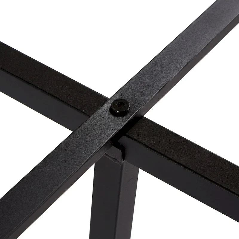 Cama de plataforma metálica tamaño King, marrón y negra, con luces LED, cabecero de madera y 2 cajones de almacenamiento