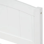 Cama doble de plataforma de pino blanco con nido y cabecero – para 1