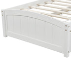 Cama doble de plataforma de pino blanco con nido y cabecero – para 1
