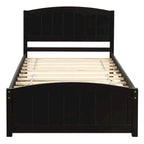 Cama doble de plataforma de pino blanco con nido y cabecero – para 1
