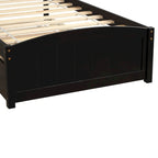 Cama doble de plataforma de pino blanco con nido y cabecero – para 1