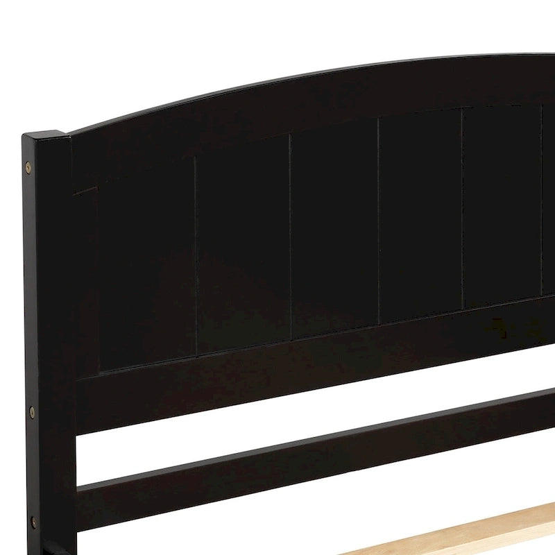 Cama doble de plataforma de pino blanco con nido y cabecero – para 1