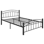 Estructura de cama de metal negro – Individual / Matrimonial, 1 persona