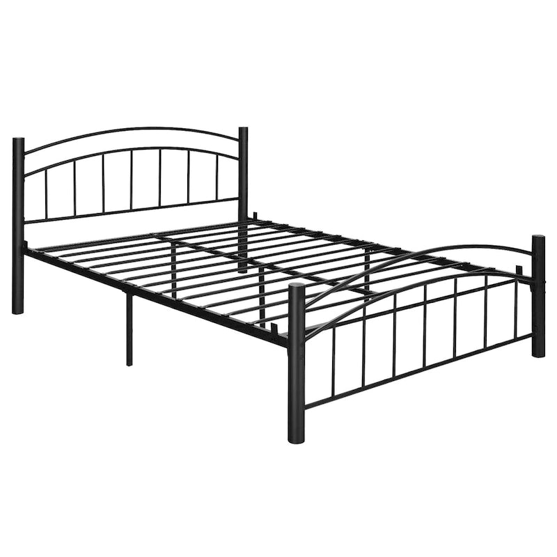 Estructura de cama de metal negro – Individual / Matrimonial, 1 persona