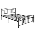 Estructura de cama de metal negro – Individual / Matrimonial, 1 persona