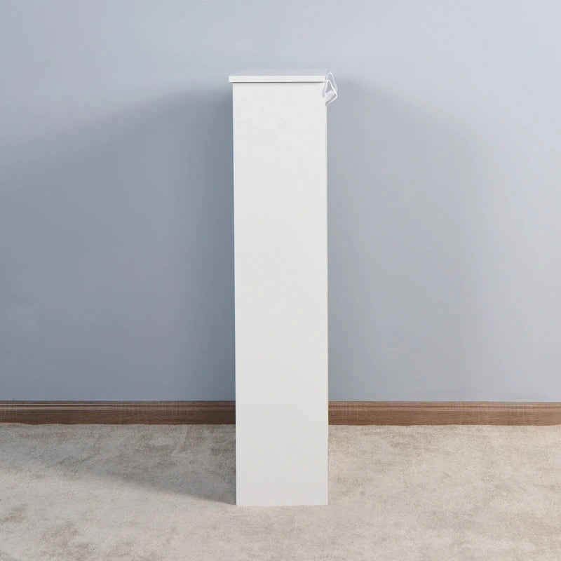 Zapatero Blanco con Puerta Abatible, 3 Cajones, 2 Personas