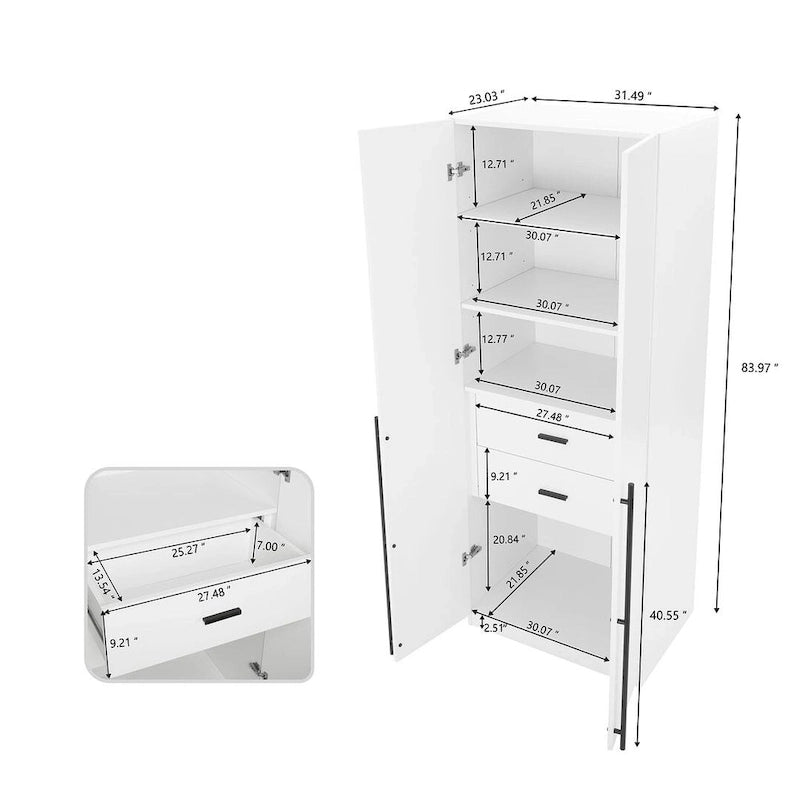 Armario Modular Exento de 3 Piezas Rústico Gris / Blanco / Marrón Dorado, 1 Persona