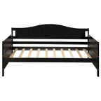 Cama de día individual de madera blanca / gris / espresso con cama nido – Capacidad para 2 personas