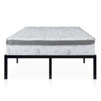 Base de cama de metal resistente de 16 pulgadas de alto tamaño King