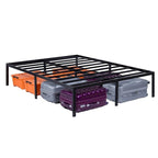 Base de cama de metal resistente de 16 pulgadas de alto tamaño King