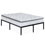 Base de cama de metal resistente de 16 pulgadas de alto tamaño King