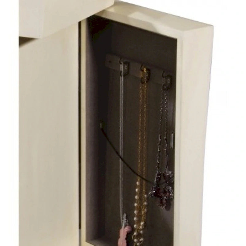 Armario para joyas blanco estilo antiguo – 1 persona
