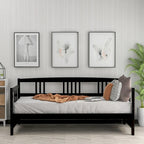 Sofá cama multifuncional de madera maciza: tamaño individual, con almacenamiento
