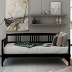 Sofá cama multifuncional de madera maciza: tamaño individual, con almacenamiento
