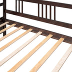 Sofá cama multifuncional de madera maciza: tamaño individual, con almacenamiento