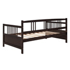 Sofá cama multifuncional de madera maciza: tamaño individual, con almacenamiento