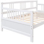 Sofá cama multifuncional de madera maciza: tamaño individual, con almacenamiento