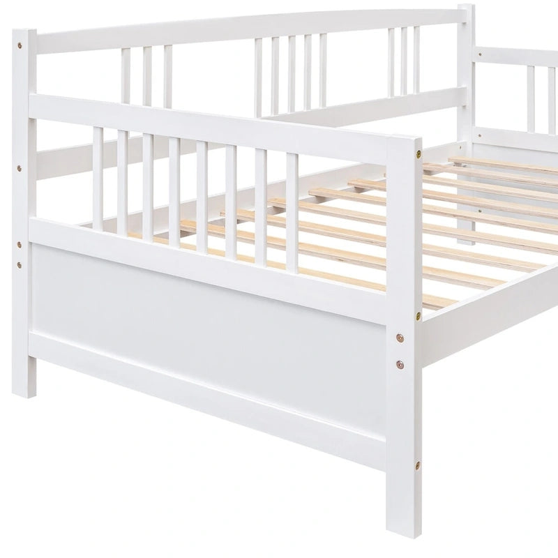 Sofá cama multifuncional de madera maciza: tamaño individual, con almacenamiento
