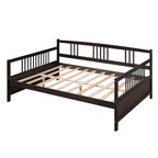 Sofá cama multifuncional de madera maciza: tamaño individual, con almacenamiento