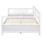 Sofá cama multifuncional de madera maciza: tamaño individual, con almacenamiento