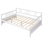 Sofá cama multifuncional de madera maciza: tamaño individual, con almacenamiento