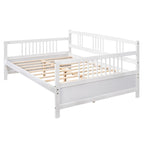 Sofá cama multifuncional de madera maciza: tamaño individual, con almacenamiento