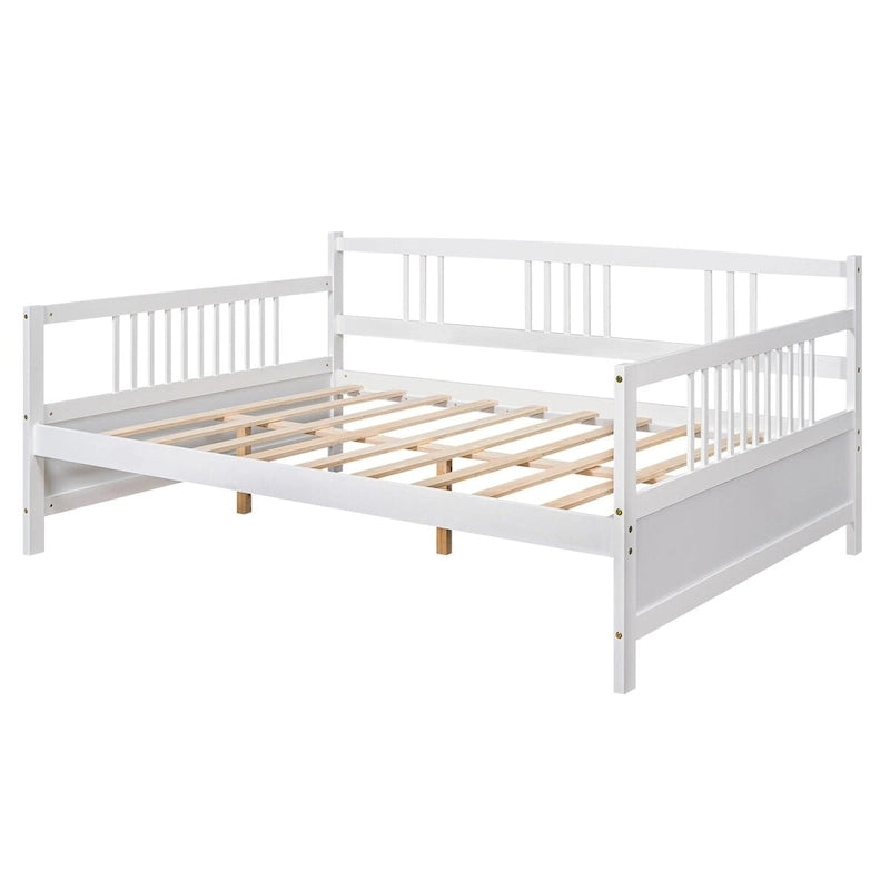 Sofá cama multifuncional de madera maciza: tamaño individual, con almacenamiento