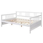 Sofá cama multifuncional de madera maciza: tamaño individual, con almacenamiento