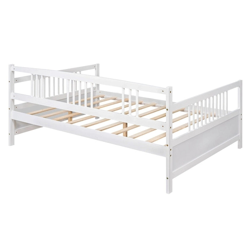 Sofá cama multifuncional de madera maciza: tamaño individual, con almacenamiento