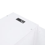 Cama nido doble gris/blanca con brazos de almacenamiento y cama extraíble, capacidad para 2 personas