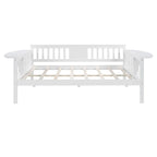 Estructura de diván de tamaño completo | Blanco / Espresso / Gris | Sofá y cama | Capacidad para 1