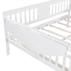 Estructura de diván de tamaño completo | Blanco / Espresso / Gris | Sofá y cama | Capacidad para 1