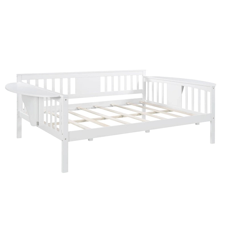 Estructura de diván de tamaño completo | Blanco / Espresso / Gris | Sofá y cama | Capacidad para 1
