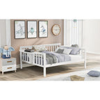 Estructura de diván de tamaño completo | Blanco / Espresso / Gris | Sofá y cama | Capacidad para 1