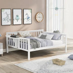 Estructura de diván de tamaño completo | Blanco / Espresso / Gris | Sofá y cama | Capacidad para 1