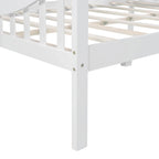 Estructura de diván de tamaño completo | Blanco / Espresso / Gris | Sofá y cama | Capacidad para 1