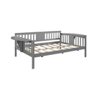 Estructura de diván de tamaño completo | Blanco / Espresso / Gris | Sofá y cama | Capacidad para 1