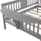 Estructura de diván de tamaño completo | Blanco / Espresso / Gris | Sofá y cama | Capacidad para 1