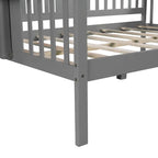 Estructura de diván de tamaño completo | Blanco / Espresso / Gris | Sofá y cama | Capacidad para 1