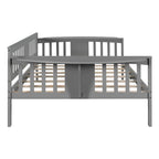 Estructura de diván de tamaño completo | Blanco / Espresso / Gris | Sofá y cama | Capacidad para 1