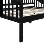 Estructura de diván de tamaño completo | Blanco / Espresso / Gris | Sofá y cama | Capacidad para 1