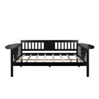 Estructura de diván de tamaño completo | Blanco / Espresso / Gris | Sofá y cama | Capacidad para 1