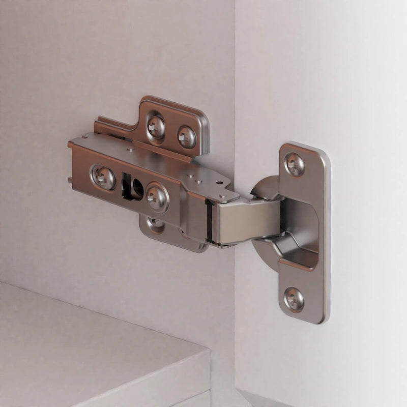 Vitrina de Cristal Blanca con Cajones y Puertas con Cerradura, 1 Persona