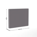 Cabecero tapizado gris/beige con estación de carga – para 1-2 personas