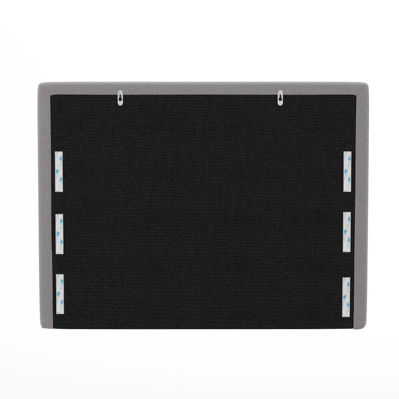 Cabecero tapizado gris/beige con estación de carga – para 1-2 personas