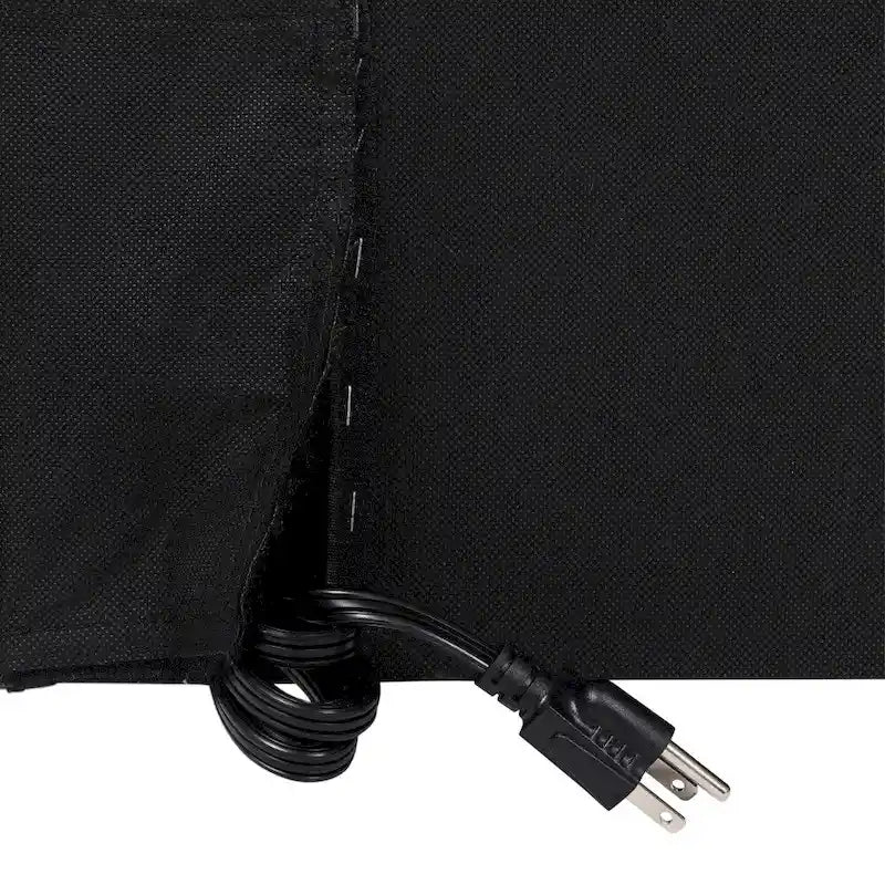 Cabecero tapizado gris/beige con estación de carga – para 1-2 personas